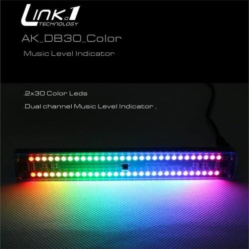 Dual 30-digit full-color music led level indicator, super cool, super multi-play, with remote control