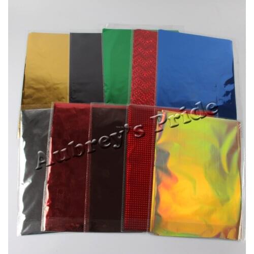 50Pcs 8"x12" 20CMx29CM A4 Hot Stamping Foil Paper Laminator Laminating Transfere on Elegance Cards