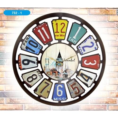 Galaxy Wall Clock Bike 732-1 Lounge Series