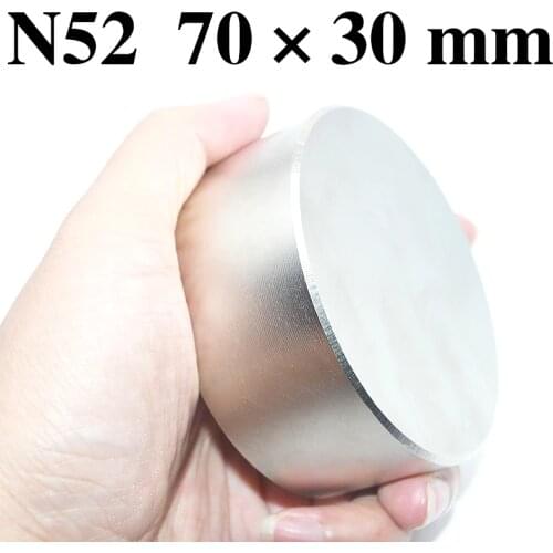 HYSAMTA Magnet 1pcs/lot N52 Dia 70x30 mm hot round magnet Strong magnets Rare Earth Neodymium Magnet 70*30mm