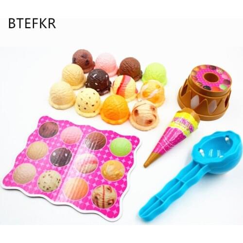 Children Simulation Food Kitchen Toy Ice Cream Stack Up Play Kids Pretend Play Toys Educational Toys For Baby Gifts