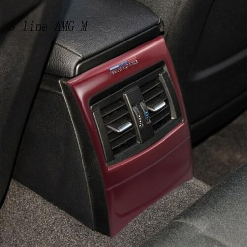 Car Interior For BMW F20 F21 1 Series Rear Outlet Frame Trim Covers Air Conditioning Vent Stickers For M Performance Accessories