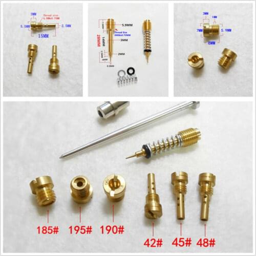 Carburetor Carburetor Repair Set Carb Repair 185-190-195 Parts For Harley-883 CV Type XLH883 Main + Pilot Jet