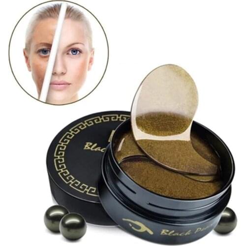 New Black Pearl Collagen Eye Mask Anti Wrinkle Sleeping Eye Patch Dark Circles Eye Bags Remover Gold Gel Mask Eye care