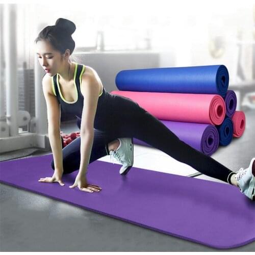 Yoga Mat Non-slip Mats Workout Fitness Exercise Gym Workout Mat Beginner Environmental Fitness Gymnastics Mats 173 x 60 x 0.6cm