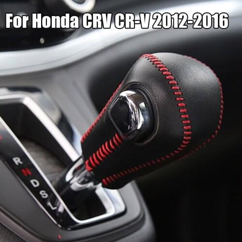For Honda CRV CR-V 2012-2016 2015 2014 Leather Center Console Gear Shift decorative Sleeve Interior decoration Auto Accessories