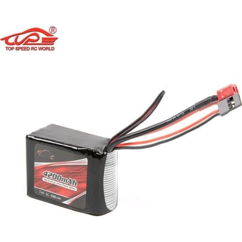 7.4V-5C 4200 MAh Lithium Battery (68mm*43mm*41mm) for 1/5 HPI KM ROFUN ROVAN mcd redcat Baja Truck Rc Car Parts