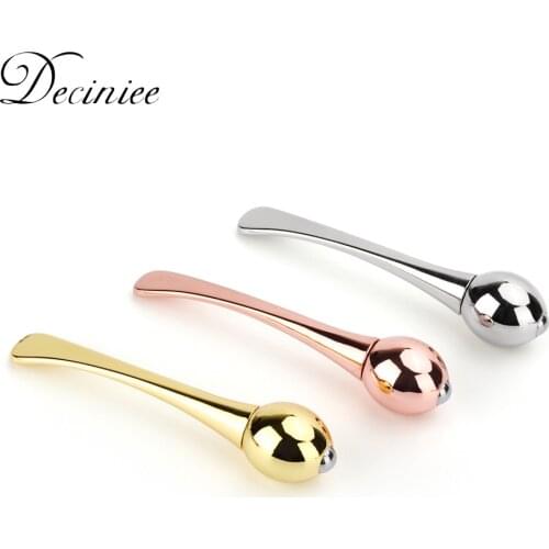 Dark Circles Massage Eye Cream Mixing Spatula Scoop Gold Alloy Metal Spatulas Facial Mask Spoon Anti Wrinkle Sticks Makeup Tool