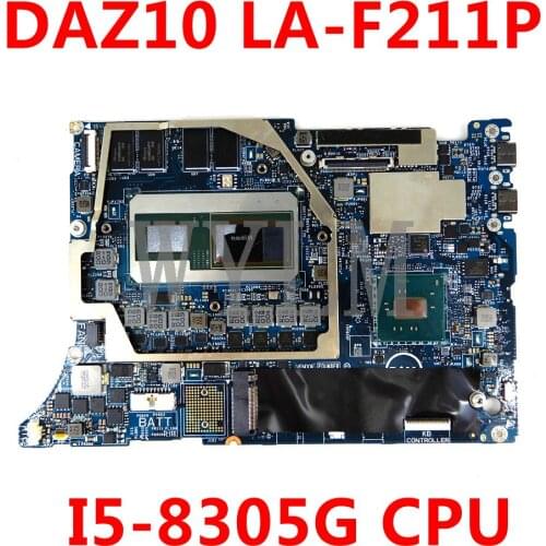 CN 05MJK3 05MJK3 5MJK3 For Dell OEM XPS 15 (9575) 2-in-1 Motherboard I5-8305G CPU DAZ10 LA-F211P Laptop motherboard 100%Tested