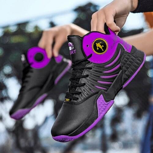 Men Professional High-top Basketball Shoes Mens Cushioning Light Basketball Sneakers Mesh Breathable Outdoor Sports Shoes