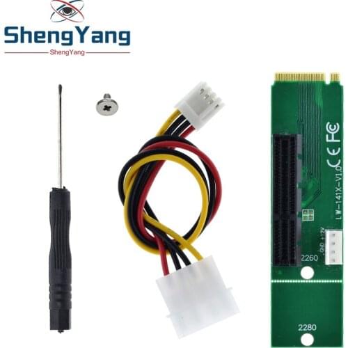 NEW NGFF M2 M.2 to PCI-E 4x 1x Slot Riser Card Adapter Male To Female PCIE Multiplier For BTC Bitcoin Miner Antminer Mining
