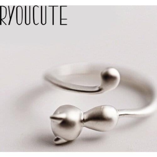 New Charming Open Cat Ring for Women Vintage Boho Party Rings Gothic Punk Jewelry Gifts for Girls 2021