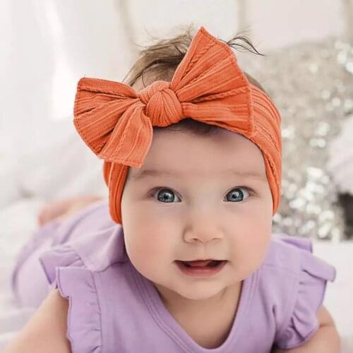 Oaoleer New 3PCS/Set Baby Hair Band Set Nylon Headbands Newborn Infant Toddler Hairbands and Bows Child Hair Accessories