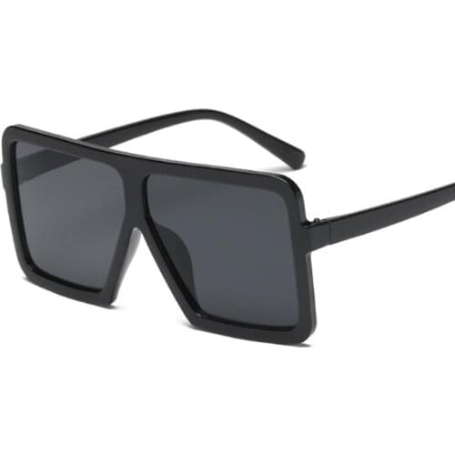 New Fashion Brand Designer Big Frame Square Sunglasses Women Oversized Frame Vintage Sun Glasses Oculos De Sol UV400