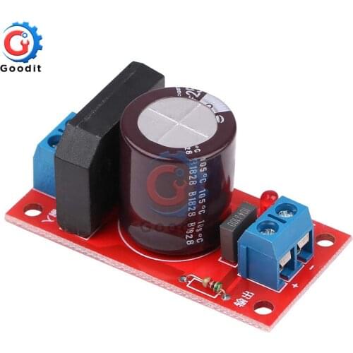 Rectifier Filter Power Board 3A 8A Rectifier with Red LED Indicator AC Single Power to DC Single Source Board