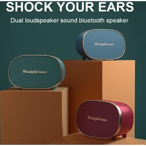 Portable high volume wireless bluetooth speaker TWS function stereo subwoofer waterproof speaker AUX music player caixa de som