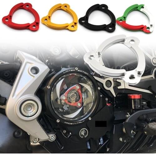Motorcycle CNC Racing Clear Clutch Cover Spring Retainer Pressure Plate For Ducati Xdiavel Monster 821 1100 EVO 1200 959 1199