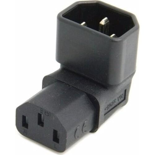 IEC 320 C14 to C13 Right Angle,C13 to C14 90 Degree UP Angle Direito Angular Adaptador para montagem na parede lcd TV