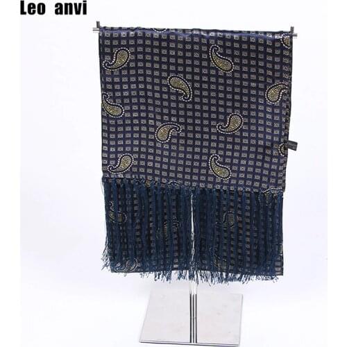 Mens silk scarves twill soft men scarf luxury cravat mod UK navy scarf Ascot Paisley Retro Mens Scooter Tassel Scarf