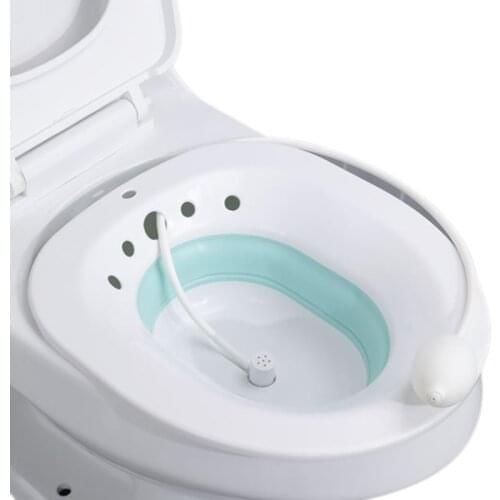 Folding Toilet Sitz Bath Bidet Flusher Special Wash Basin Hip Cleaning Soaking Bathtub for Pregnant Women Hemorrhoid