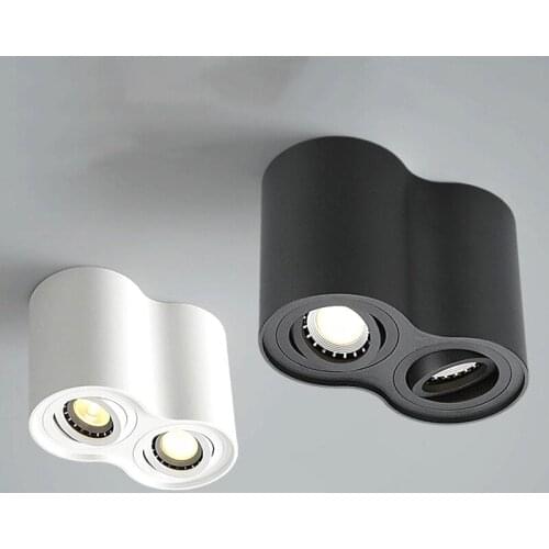 Substituível gu10 lâmpada led superfície montado led cob20w 24w downlight frio/branco quente para a cozinha do quarto conduziu