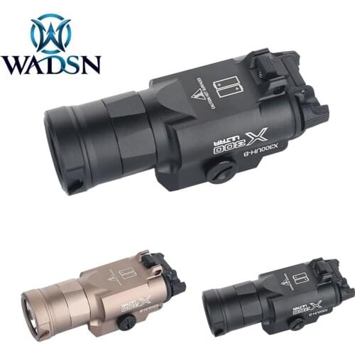 WADSN Tactical Weapon Light X300UH-B Ultra-High Pistol Glock LED Lanterna Hunting Gun X300 Flashlight Fit 20mm Picatinny Weaver