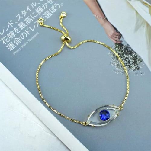 Explosive Demon Eye Crystal Bracelet Turkey Evil Eye Bracelet 20 Colors Available Factory Outlet