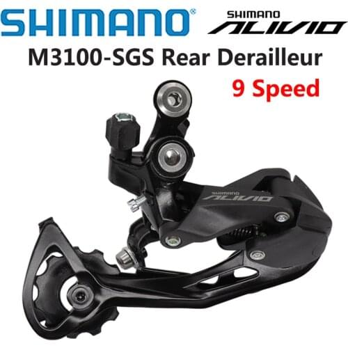 SHIMANO ALIVIO M3100 Rear Derailleur SHADOW RD 9 speed For MTB Bike Mountain Bike Original parts 9 Speed Rear Derailleur