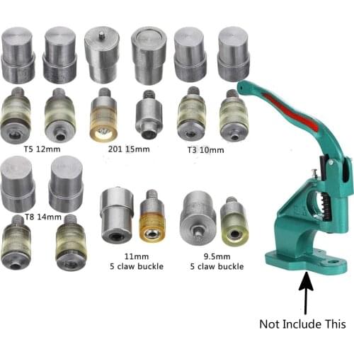 1Set 9.5-15mm Manual Claw Clasp Snap Fastener Dies Hand Pressure Pressing Clamp Machine Tool