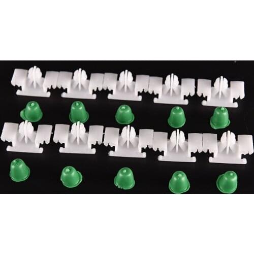 10pcs Hot Sale Car Door Bump Strip Fasten Clips Exterior Side Trim Moulding For E36 1992-2000