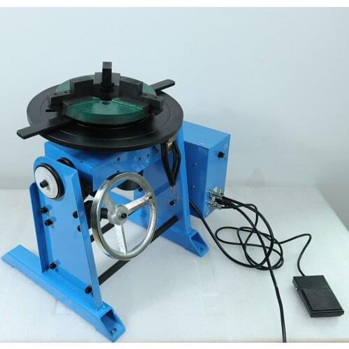 100KG welding positioner HD-100 HD100 welding turntable hole 140mm with WP400 chuck