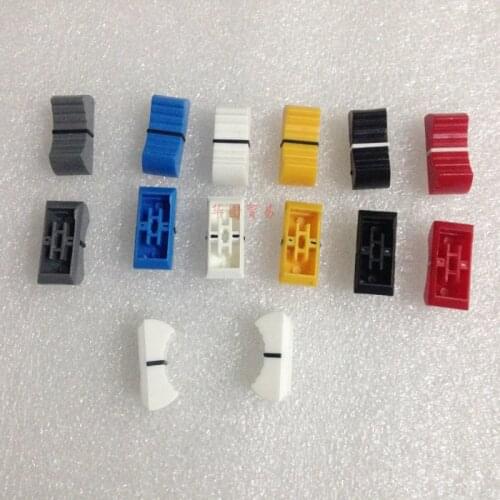 12pcs Mixer Straight Slide Potentiometer Push Button Knob Cap / Playing disc player Knob / Bore 4mm Narrow mouth