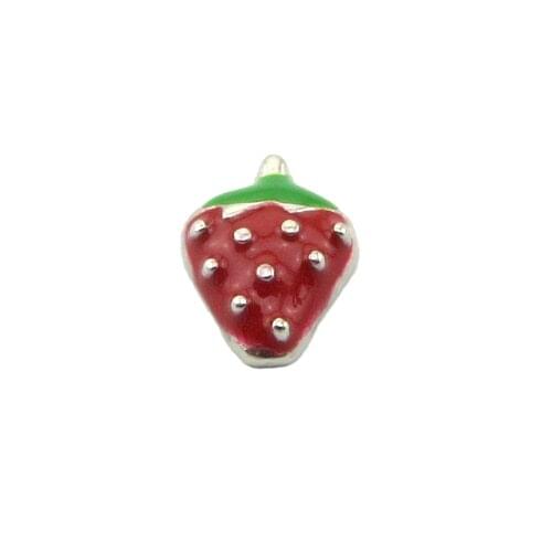 20pcs/lot strawberry floating living memory charms