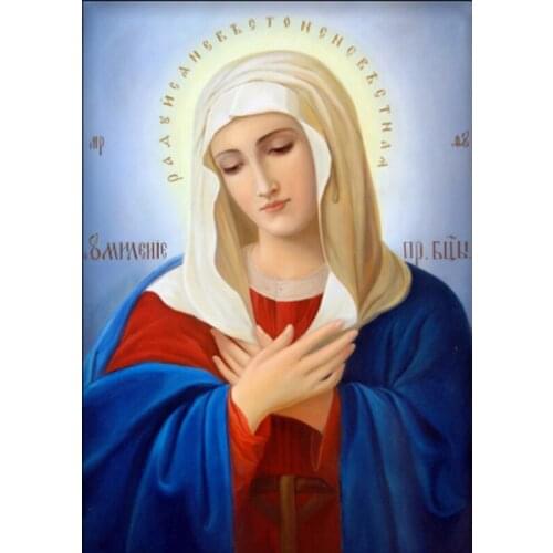 5D Diy Square diamond painting cross stitch diamond embroidery Religion Icon Holy women diamond mosaic Home decoration pictures