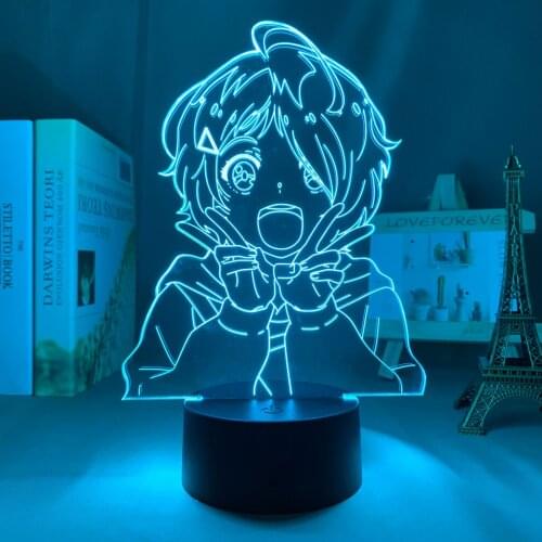 Anime Figure Wonder Egg Priority Ai Ohto Night Lights for Bedroom Decoration Kids Birthday Gift Creative Mange 3D Neon Led Lamp