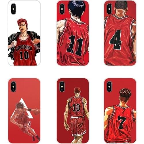 Anime Slam dunk Sakurag Accessories Phone Cases Covers For Xiaomi Redmi Note 3 4 5 6 7 8 Pro Mi Max Mix 2 3 2S Pocophone F1