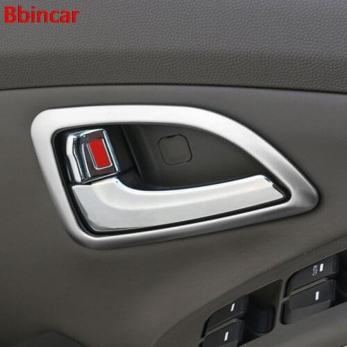 Bbincar ABS Chrome Car Interior Trim Door Handle Bowl Decoration Trims Car Styling Accessories For HYUNDAI IX35 2010 - 2013 2014