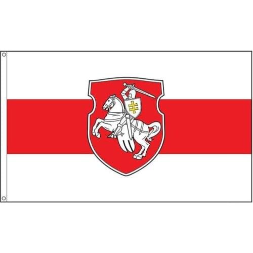90x150cm Belarus White Knight Pagonya Flag Flying Banner For Decoration free shipping