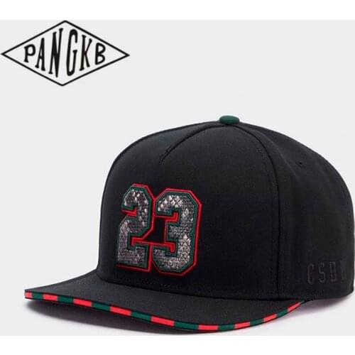 PANGKB Brand 23 CAP constrictor basketball snapback hat for men women travel adult outdoor casual sun baseball cap bone