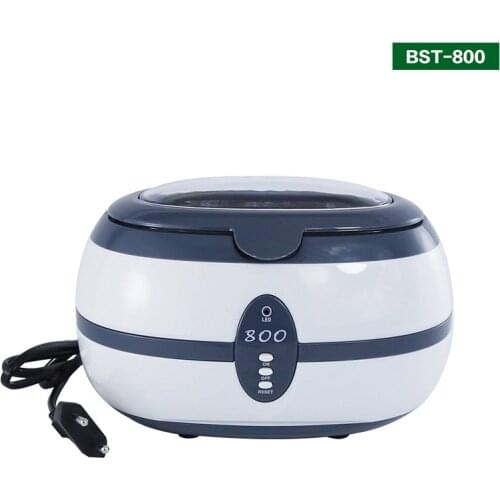 BST-800 0.6L Ultrasonic Cleaner Stainless Steel Ultrasound Wave Washing Bath For Jewelry Glasses Watch Phone PCB