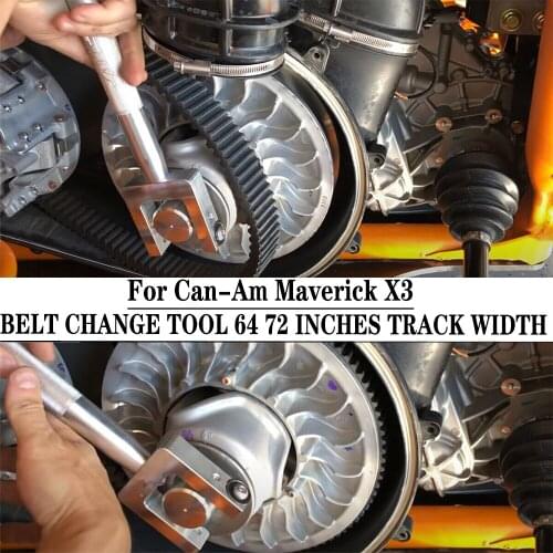 For Can-Am Maverick X3 For Can am X3 Max R 4x4 XDS XRC XMR Turbo DPS 17-21 UTV Belt Changing Tool 64 72-inch Wheel Base Width