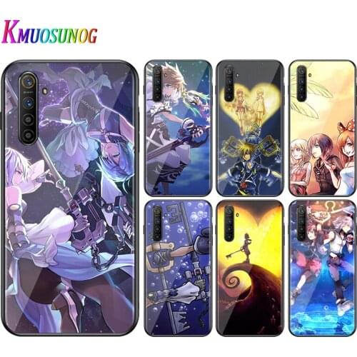 For OPPO A5 A9 2020 F7 Phone Cover kingdom hearts anime for OPPO Reno 2 Z 2Z 2F 3 4 Pro 5G Bright Black Phone Case