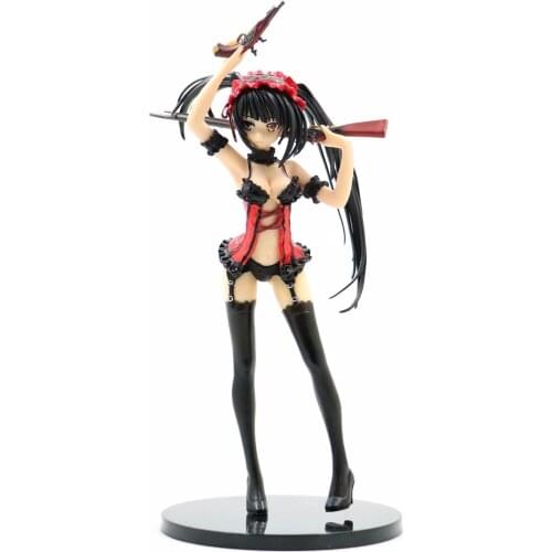23 CM pvc Japanese anime figure DATE A LIVE Tokisaki Kurumi Nightmare pajamas action figure collectible model toys for girl/boy