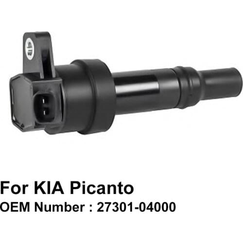 COWTOTAL Ignition Coil for KIA Picanto Engine Code G4HE G4HG 1.1L 1.0L OEM 27301-04000 ( Pack of 4 )