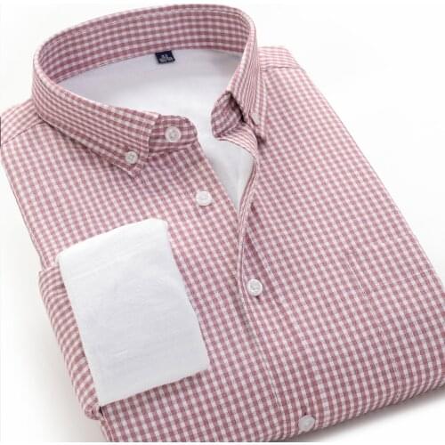 Large Size XXL-10XL 2020 Fashion New Style Mens Winter Warm Plaid Shirt Winter Thick Soft Business Casual Long-sleeved Shirt