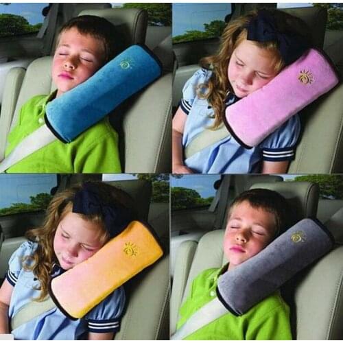 Useful Auto for Children Kids Baby Protection Soft Shoulder Cover Cushion Head Neck Rest Car Seat Cover