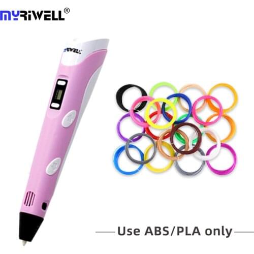 Myriwell 3D Printing Pen Graffiti Drawing Painting Pens Adjustable PLA Filament Educational Toy Easy for Beginners Kids DIY