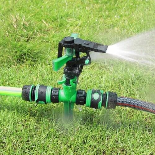 Garden Metal Spike 360 Degree adjustable rotating Water Nozzle Sprinkler Home Garden Watering Device Watering Tool Planting Tool