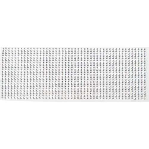 1 Sheet 4mm Self Adhesive Beads Crystals Rhinestones Strip DIY Car Nail Art Decal Silver