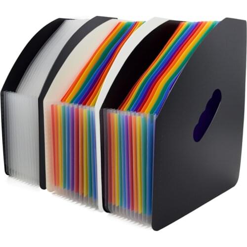 Self-Supporting Books And Magazines Data Rack Triangle 13 Color Portable Organ Bag Folder To Store Portable Items